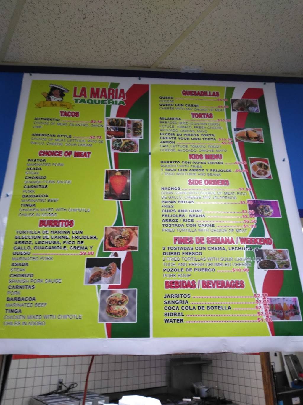 La Maria Taqueria | restaurant | 1690 McKnight Rd N, Maplewood, MN 55109, USA | 6513369557 OR +1 651-336-9557