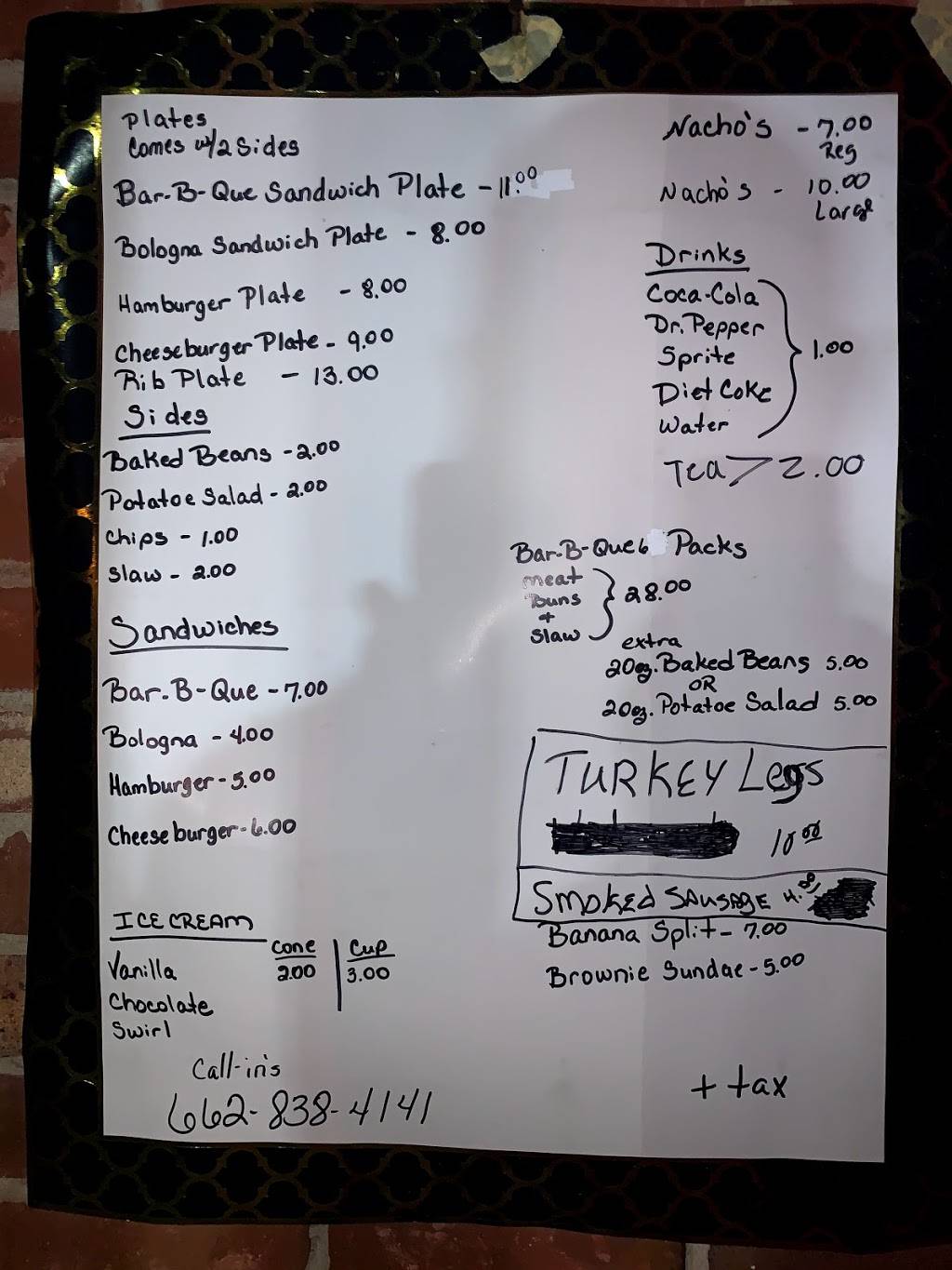 Jimbos BBQ and Ice Cream | restaurant | Byhalia, MS 38611, USA | 6628384141 OR +1 662-838-4141