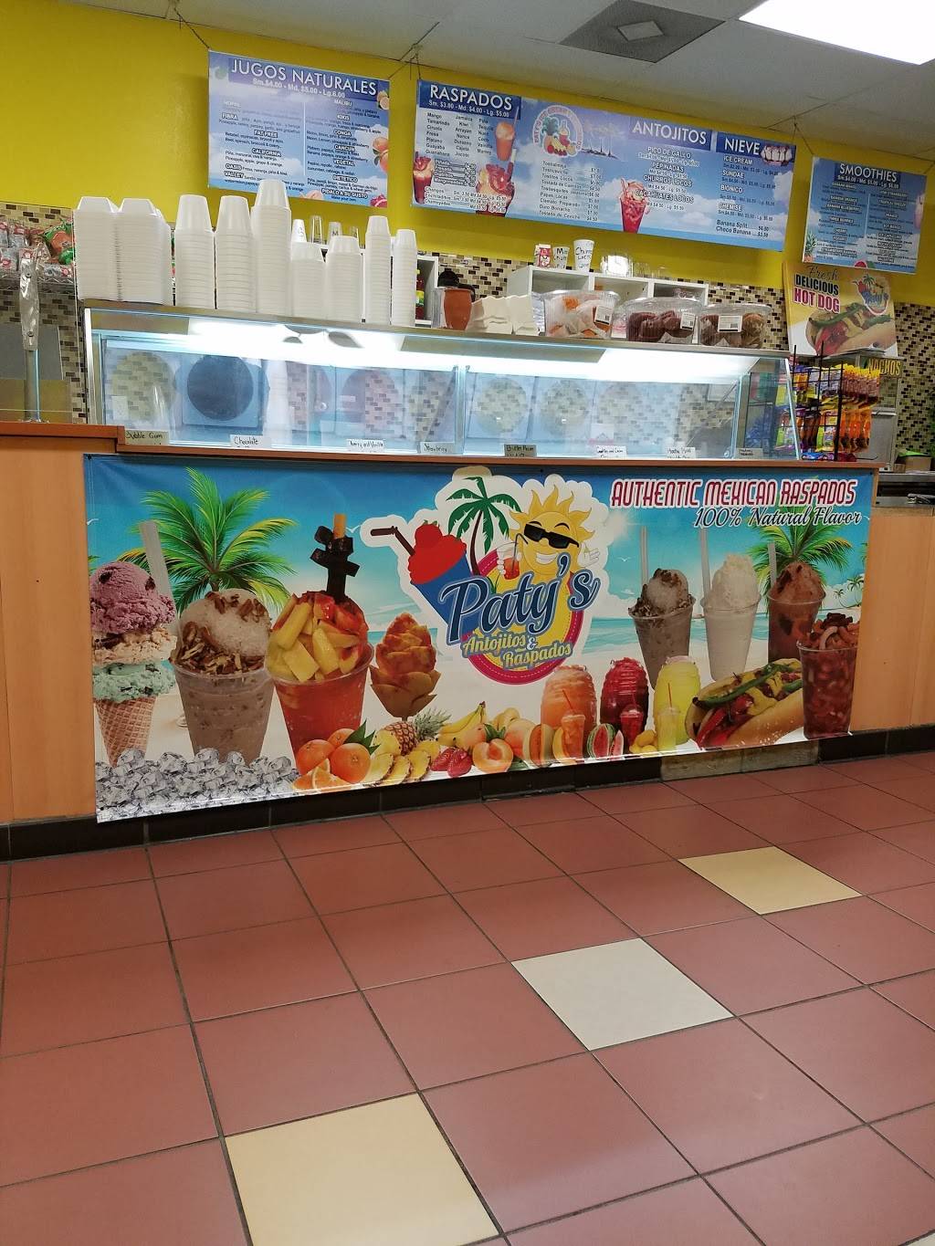 Paty’s antojitos y raspados | restaurant | 82451 CA-111 suite a101, Indio, CA 92201, USA | 7607754739 OR +1 760-775-4739
