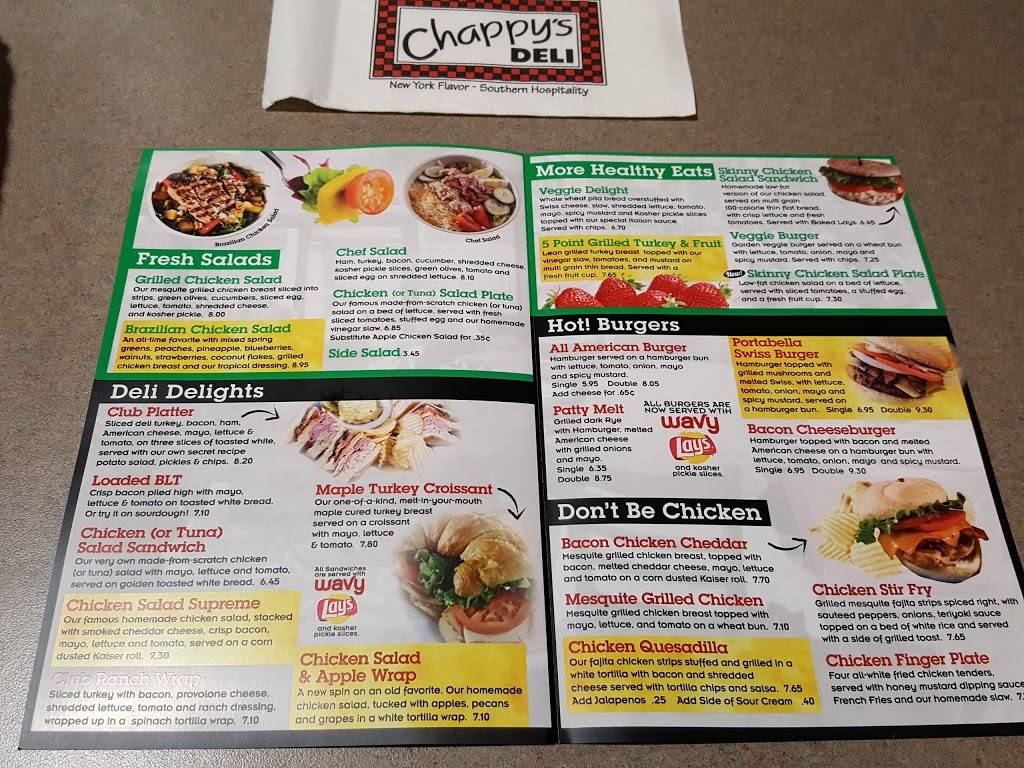 Chappys DELI | restaurant | 2055 E South Blvd, Montgomery, AL 36111, USA | 3342869200 OR +1 334-286-9200