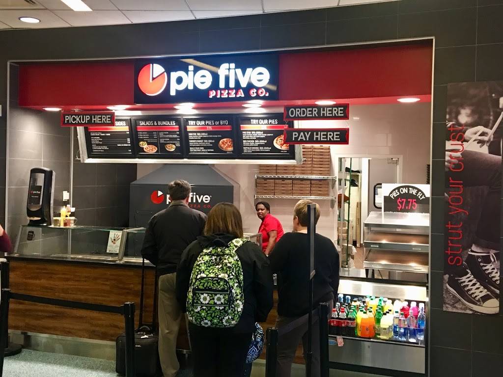 Pie Five Pizza | meal takeaway | Main Terminal, Baltimore/Washington International Thurgood Marshall Airport, 7050 Friendship Rd, Baltimore, MD 21240, USA | 4439604632 OR +1 443-960-4632
