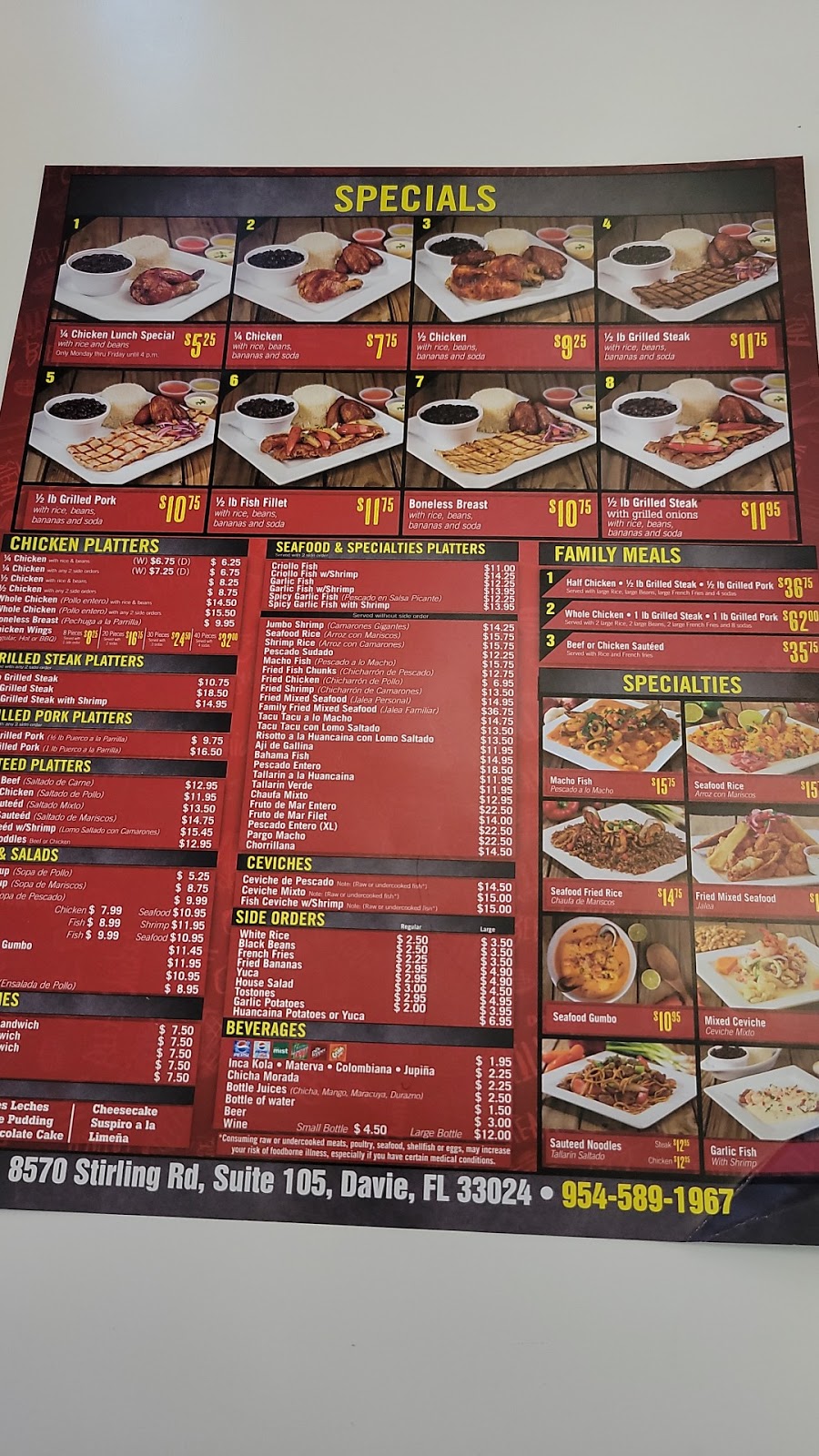 La Granja | restaurant | 8570 Stirling Rd, Hollywood, FL 33024, USA | 9545891967 OR +1 954-589-1967