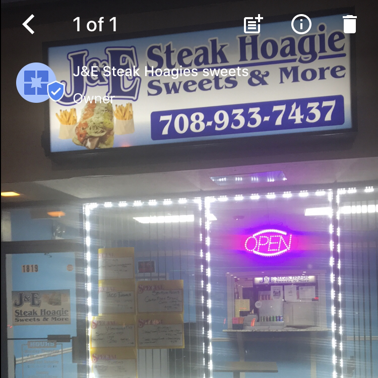 J&E Steak Hoagies sweets | restaurant | 1819 Sibley Blvd, Calumet City, IL 60409, USA | 7089337437 OR +1 708-933-7437
