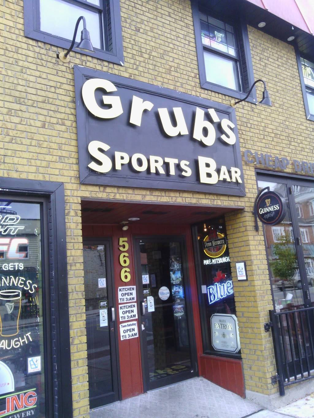 Grubs Sports Bar | restaurant | 566 Philadelphia St, Indiana, PA 15701, USA | 7248018628 OR +1 724-801-8628