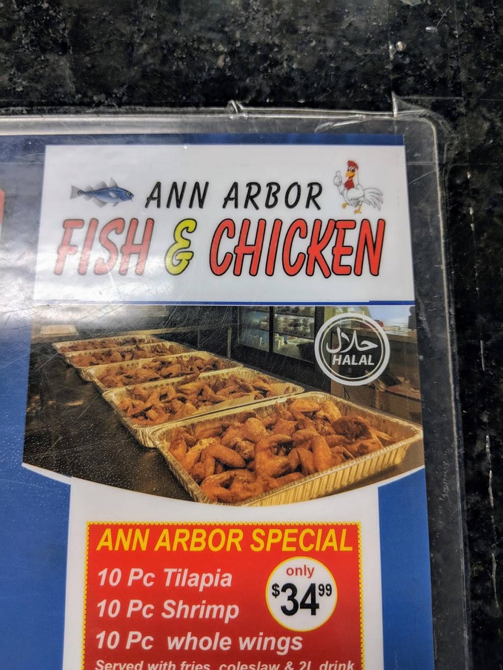 Ann Arbor Fish & Chicken | restaurant | 4872 Washtenaw Ave, Ann Arbor, MI 48108, USA | 7345441833 OR +1 734-544-1833