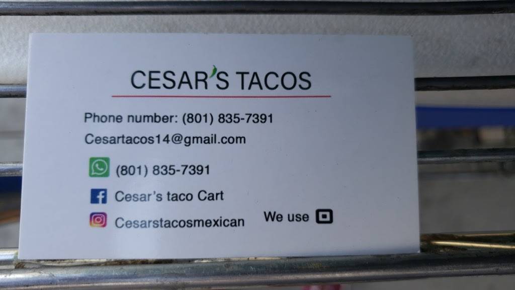 Caesars Tacos | restaurant | 100 400 W, Salt Lake City, UT 84101, USA | 8018357391 OR +1 801-835-7391