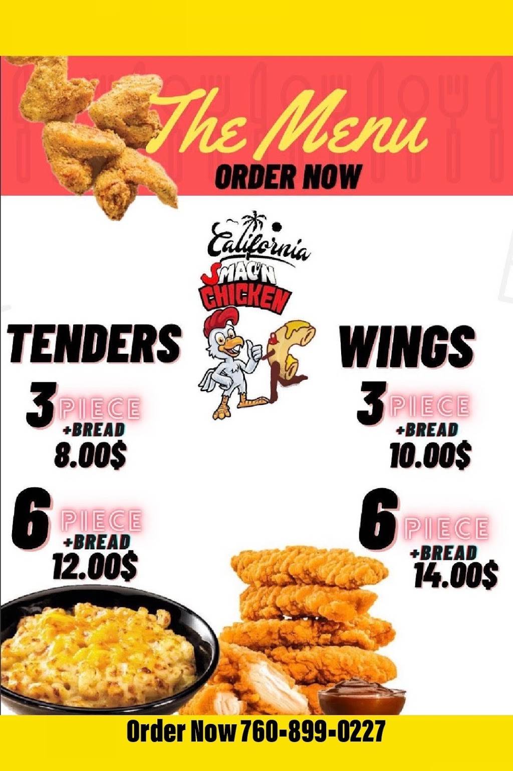 California SmacN Chicken | restaurant | 46745 Monroe St Suite 184, Indio, CA 92201, USA | 7608990227 OR +1 760-899-0227