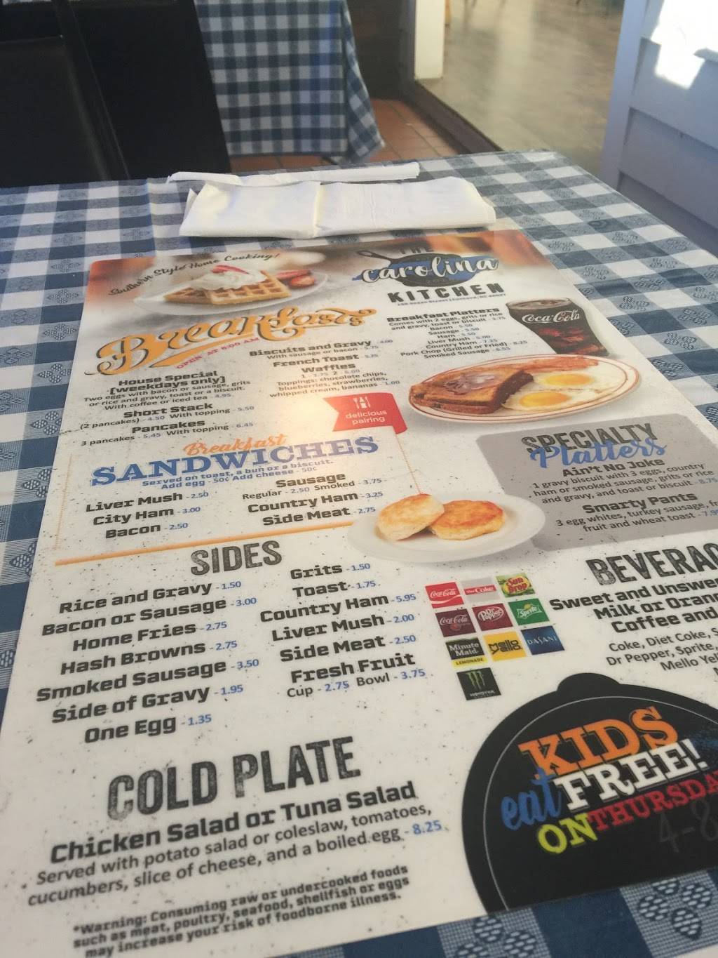 The Carolina Kitchen | restaurant | 156 Green St SW, Concord, NC 28027, USA | 7047881379 OR +1 704-788-1379