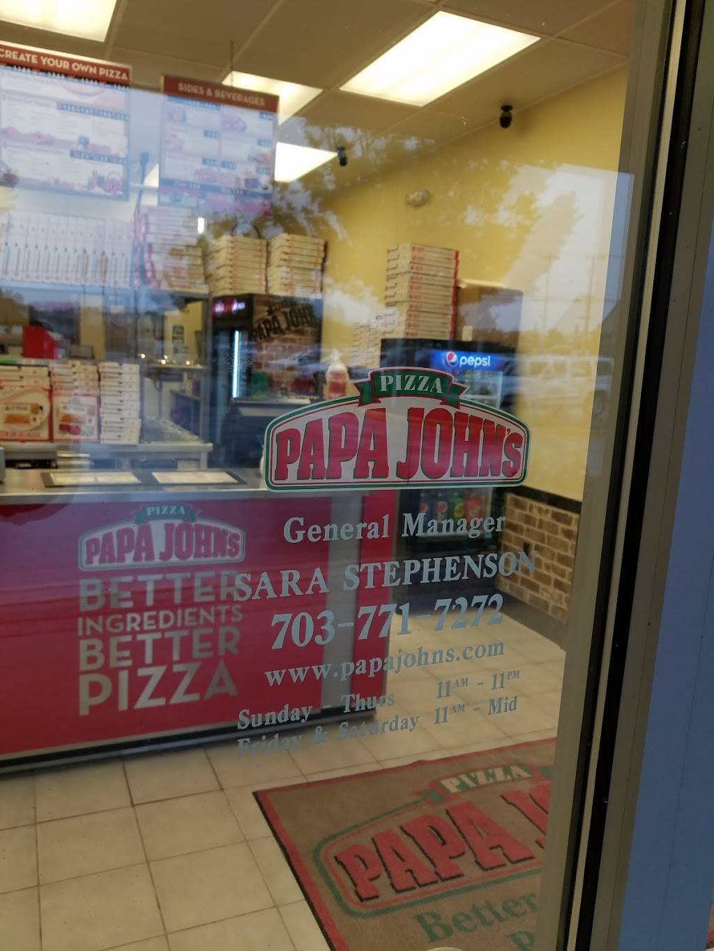 Papa Johns Pizza | restaurant | 525i, E Market St Ste I, Leesburg, VA 20176, USA | 7037717272 OR +1 703-771-7272