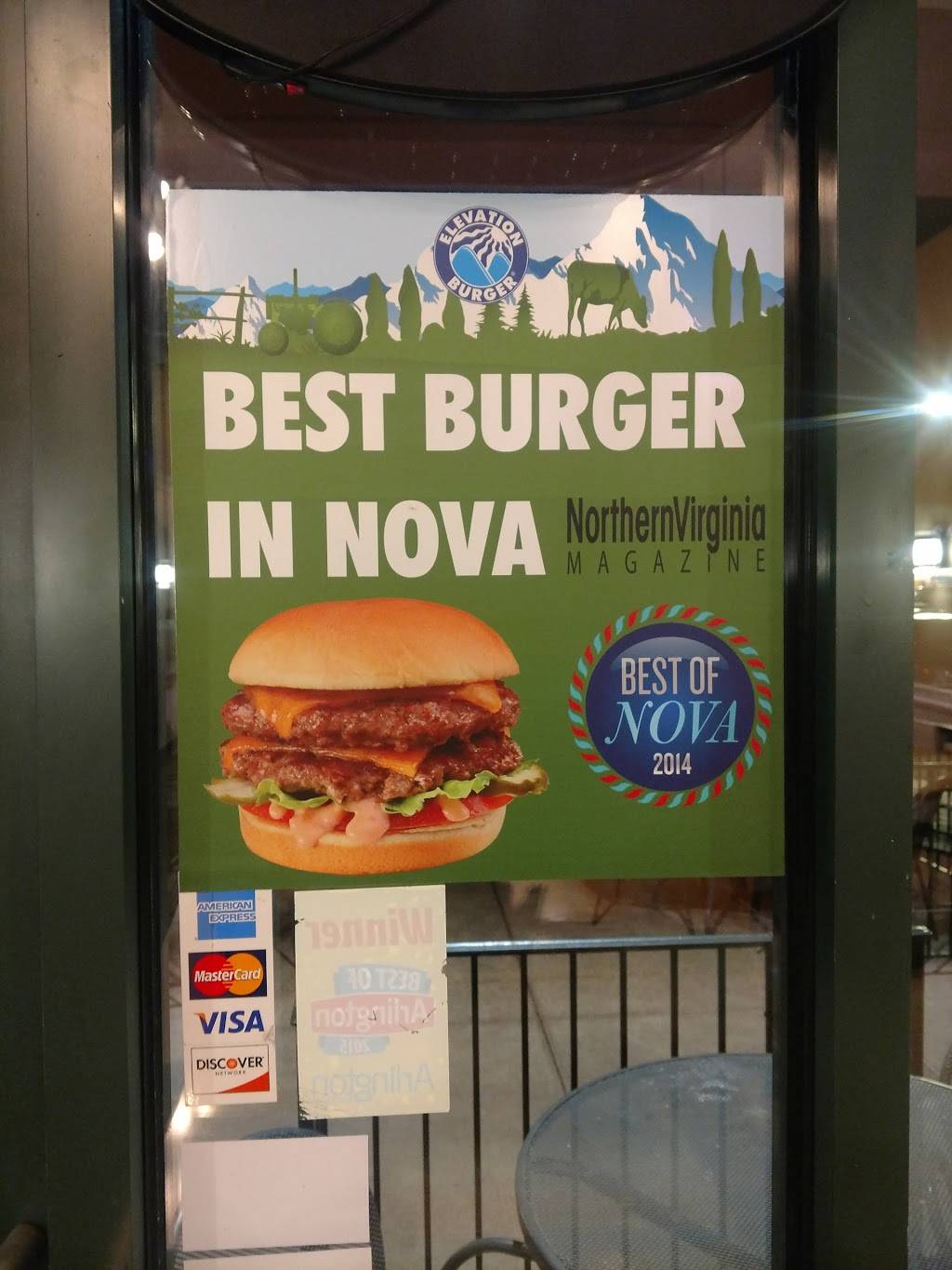 Elevation Burger | meal takeaway | 2447 N Harrison St, Arlington, VA 22207, USA | 7035342302 OR +1 703-534-2302