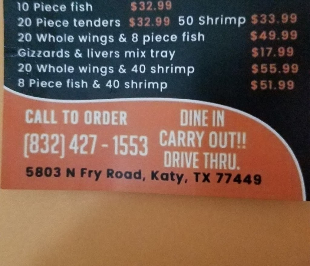 Captain Hooks | restaurant | 5803 N Fry Rd Suite 101, Katy, TX 77449, USA | 8324271553 OR +1 832-427-1553
