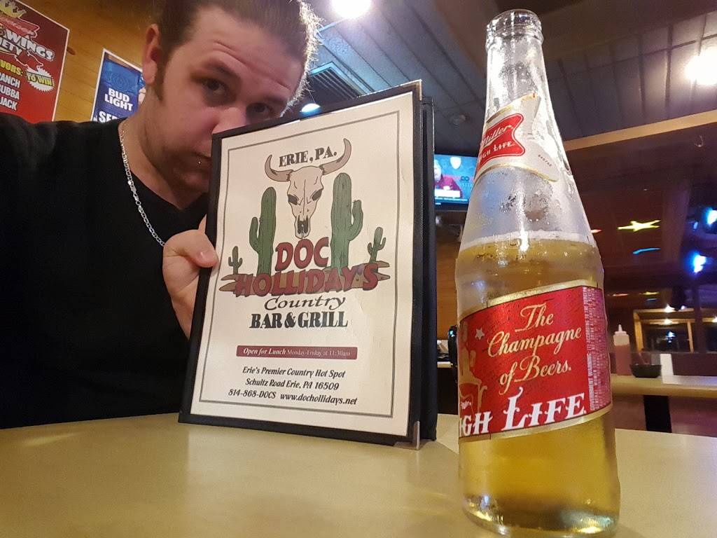 Doc Hollidays Bar & Grill | restaurant | 7425 Schultz Rd, Erie, PA 16509, USA | 8148683627 OR +1 814-868-3627