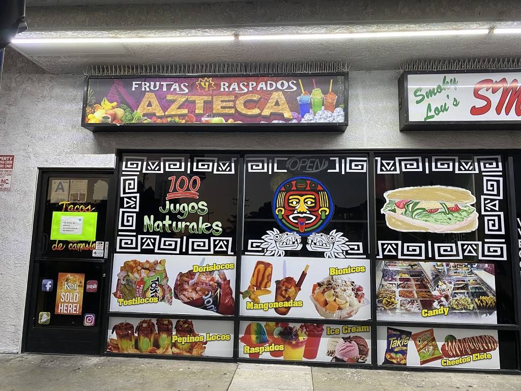 Azteca Frutas Y Raspados | restaurant | 1611 Durfee Ave, South El Monte, CA 91733, USA | 6264740950 OR +1 626-474-0950