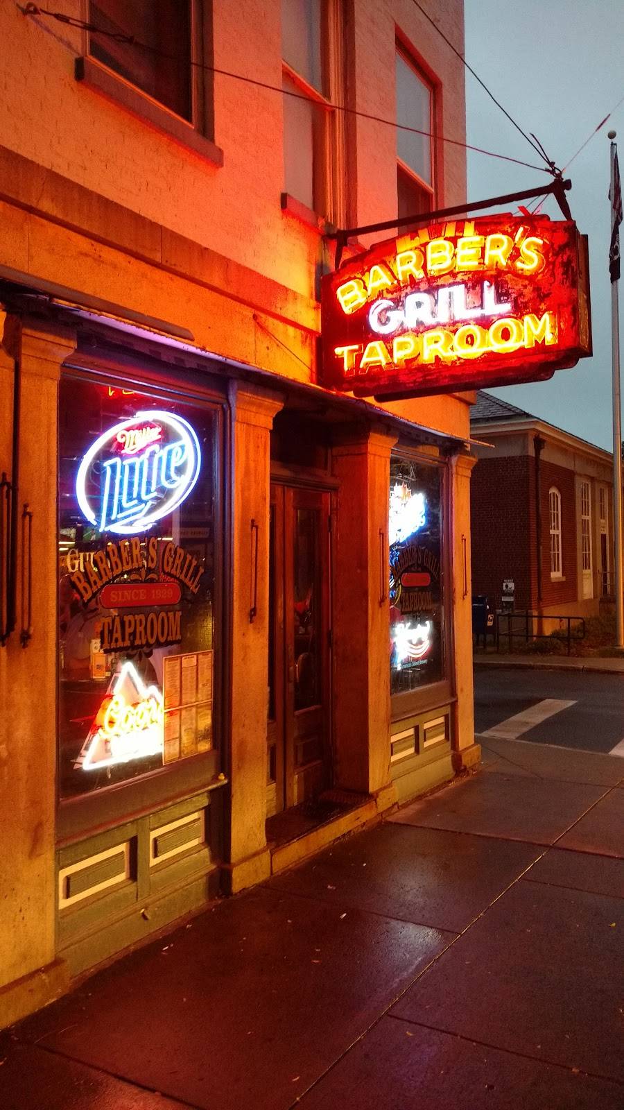 Barbers Grill & Tap Room | restaurant | 22 Main St S, Brockport, NY 14420, USA | 5856372989 OR +1 585-637-2989