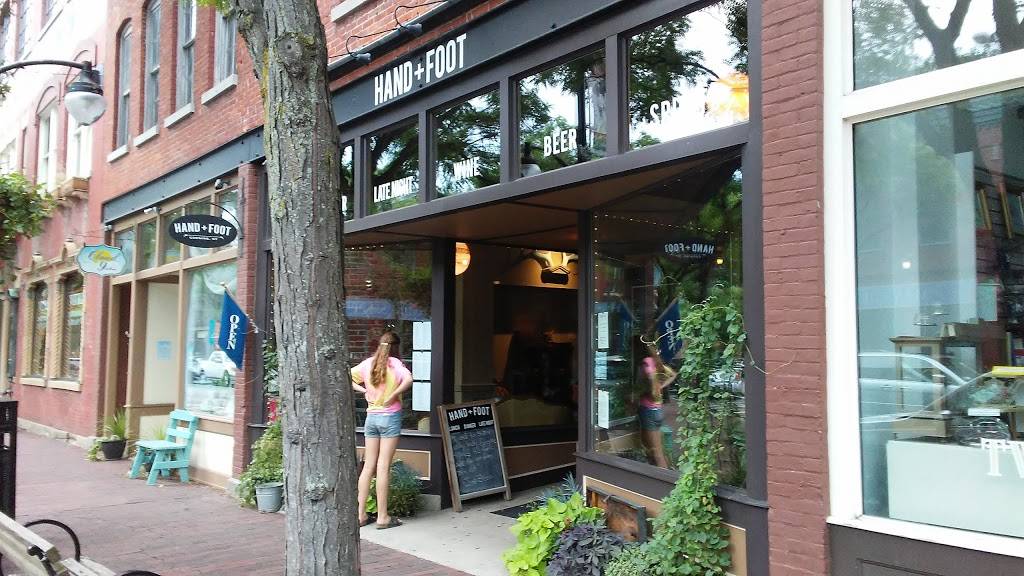 Hand + Foot | restaurant | 69 W Market St, Corning, NY 14830, USA | 6079732547 OR +1 607-973-2547