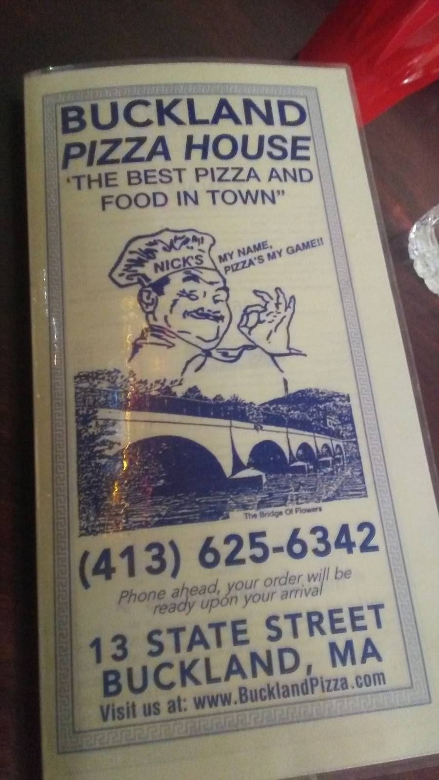 Buckland Pizza House | restaurant | 13 State St, Shelburne Falls, MA 01370, USA | 4136256342 OR +1 413-625-6342