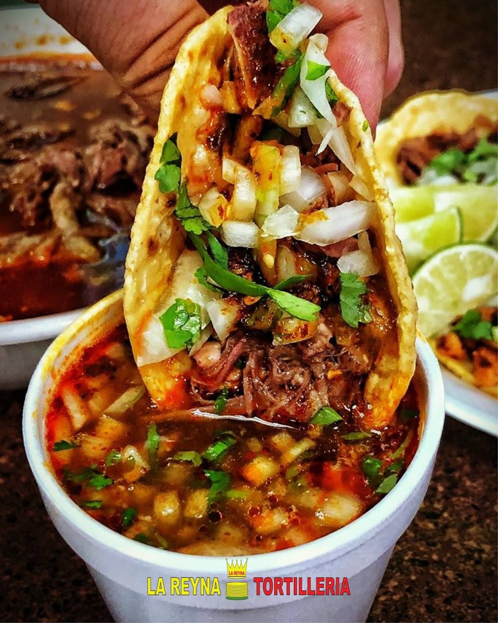 La Reyna Tortilleria | restaurant | 8103 Airline Dr Ste. F, Houston, TX 77037, USA | 8322434104 OR +1 832-243-4104