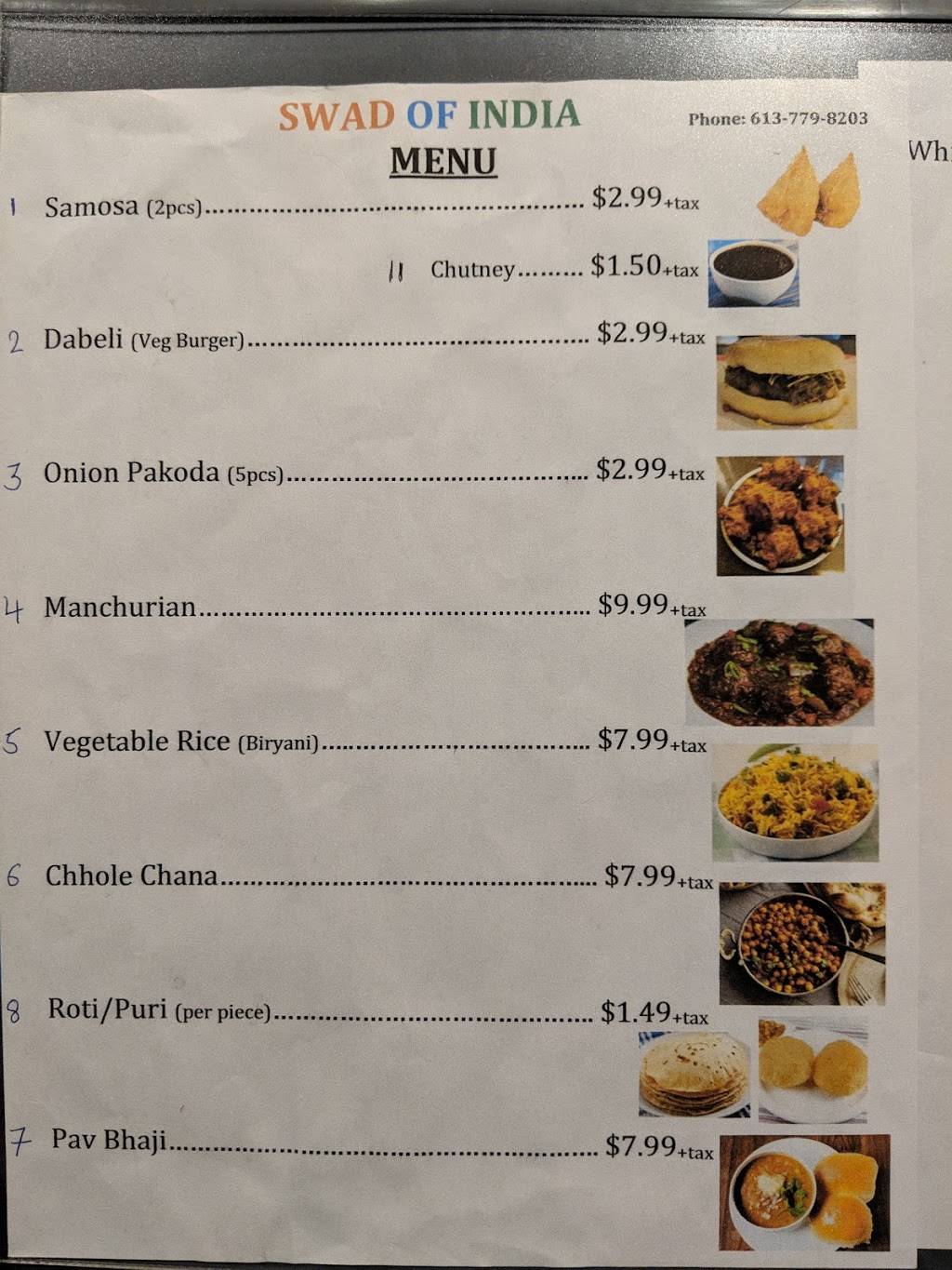 Swad of India | meal takeaway | Belleville, ON, Canada | 6139684904 OR +1 613-968-4904