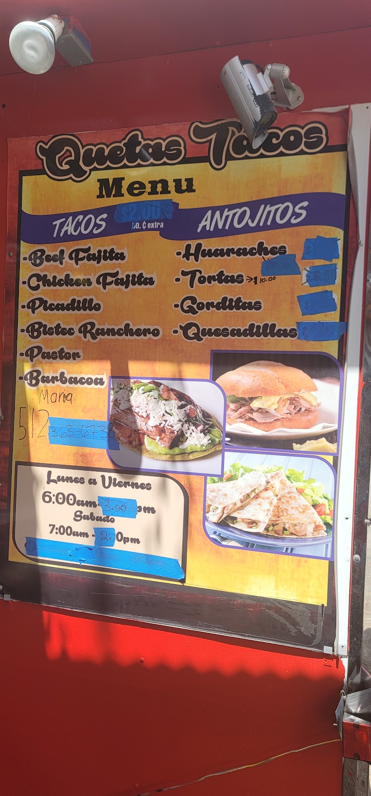 Quetas Tacos #2 | restaurant | 517 Thompson Ln, Austin, TX 78742, USA | 5123636738 OR +1 512-363-6738