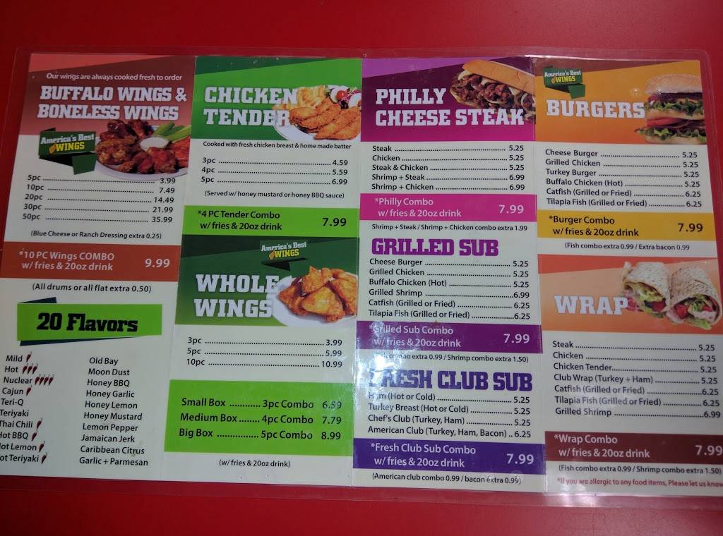 Americas Best Wings | restaurant | 1540 Benning Rd NE, Washington, DC 20002, USA | 2023889464 OR +1 202-388-9464