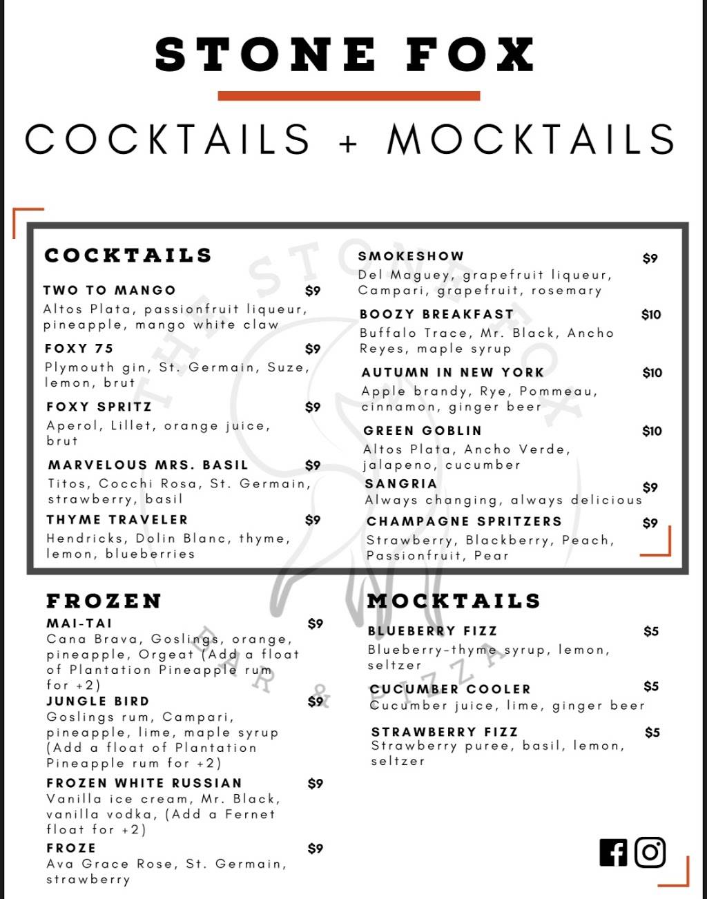 The Stone Fox | restaurant | 15 Hawley St, Binghamton, NY 13901, USA | 6072353312 OR +1 607-235-3312