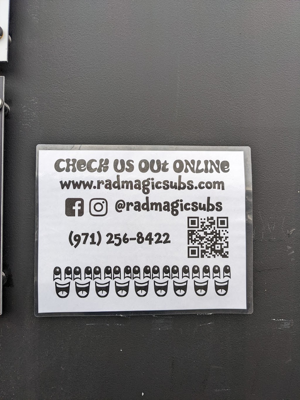 Rad Magic Subs | restaurant | 11150 NE Weidler St, Portland, OR 97220, USA | 9712568422 OR +1 971-256-8422