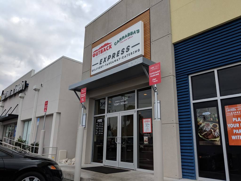 Outback & Carrabbas Express | restaurant | 4306 W Gandy Blvd, Tampa, FL 33611, USA | 8132620444 OR +1 813-262-0444