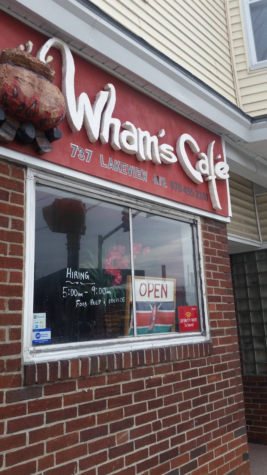 Wham’s Cafe | restaurant | 737 Lakeview Ave, Lowell, MA 01850, USA | 8559426722 OR +1 855-942-6722