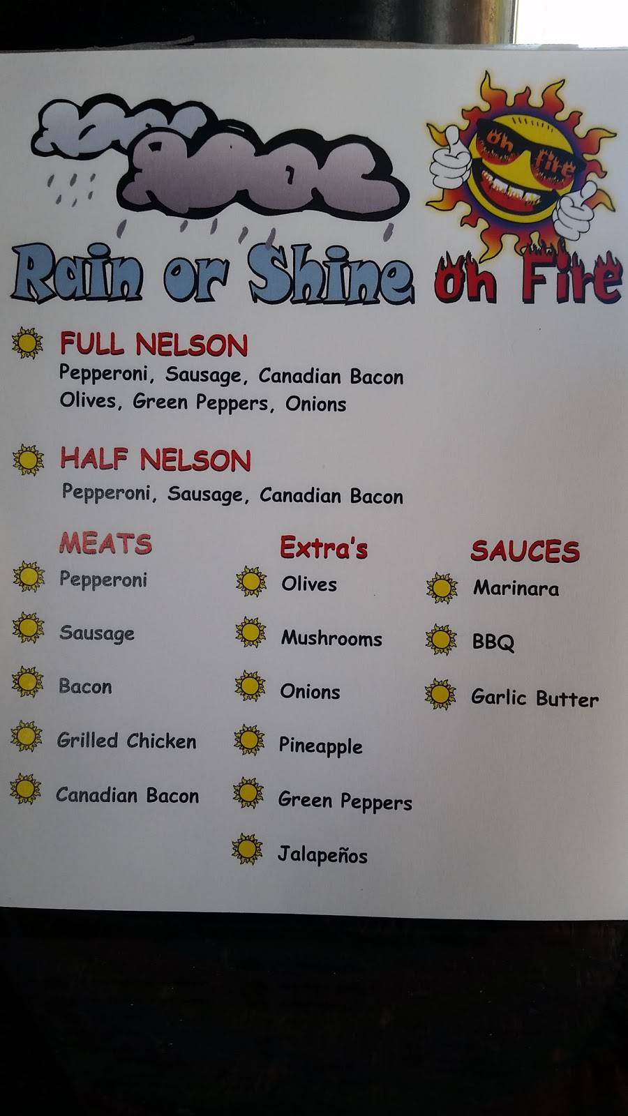 Rain Or Shine On Fire | restaurant | 6310 E McKinley Ave, Tacoma, WA 98404, USA | 2532046080 OR +1 253-204-6080