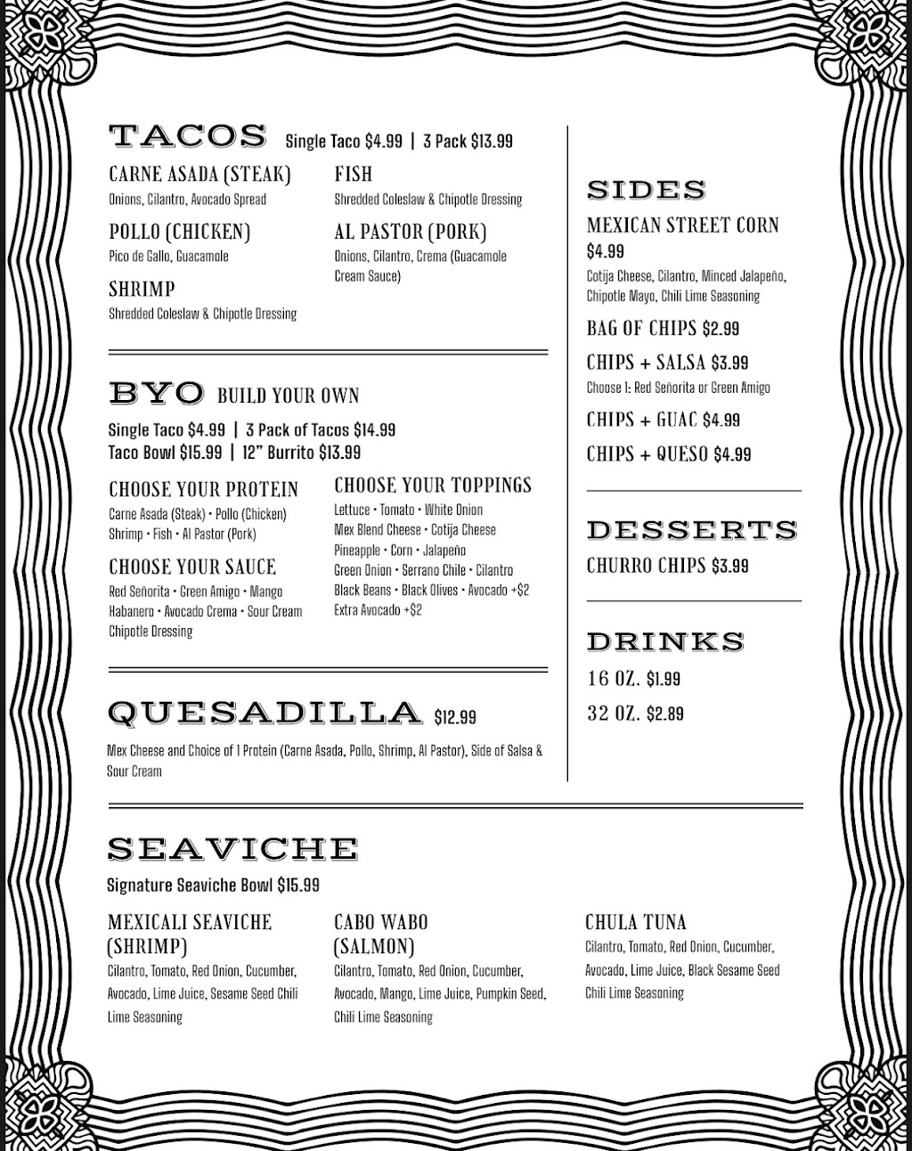 Seaviche Tacos & Bowls | restaurant | 3242 E Jefferson, Detroit, MI 48207, USA | 3139746862 OR +1 313-974-6862