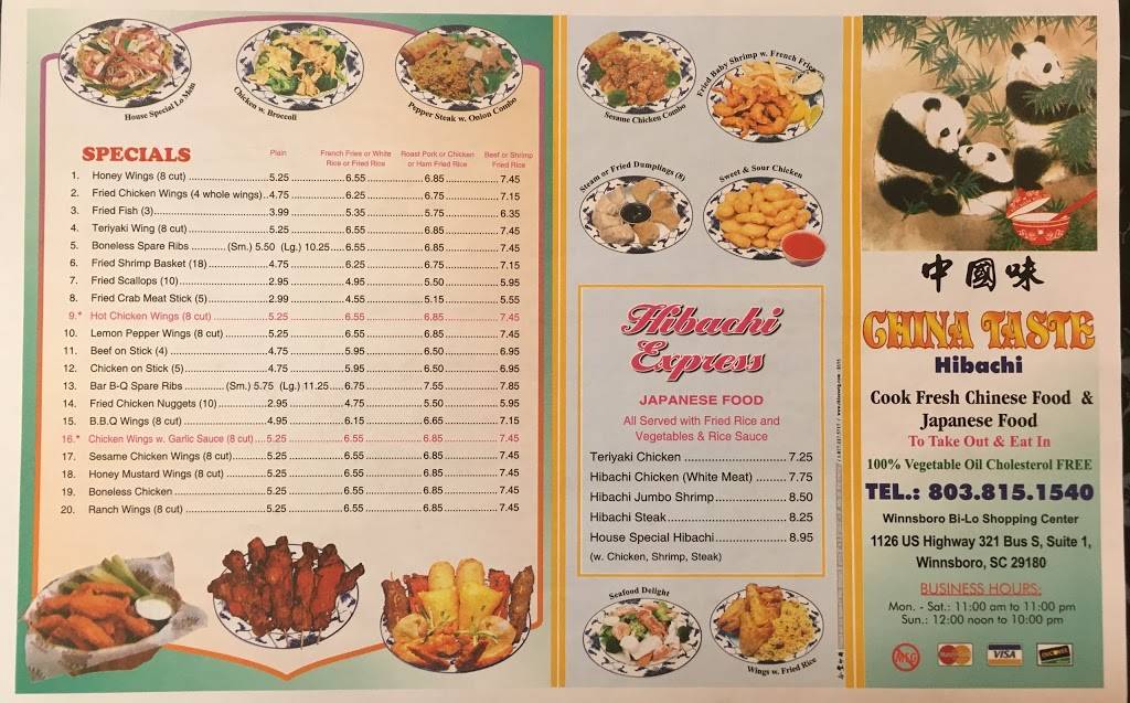 China Taste | restaurant | 1126 US-321 #1, Winnsboro, SC 29180, USA | 8038151540 OR +1 803-815-1540