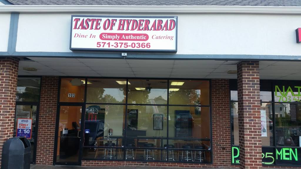 Taste of Hyderabad | restaurant | 45665 W Church Rd #103, Sterling, VA 20164, USA | 5713750366 OR +1 571-375-0366