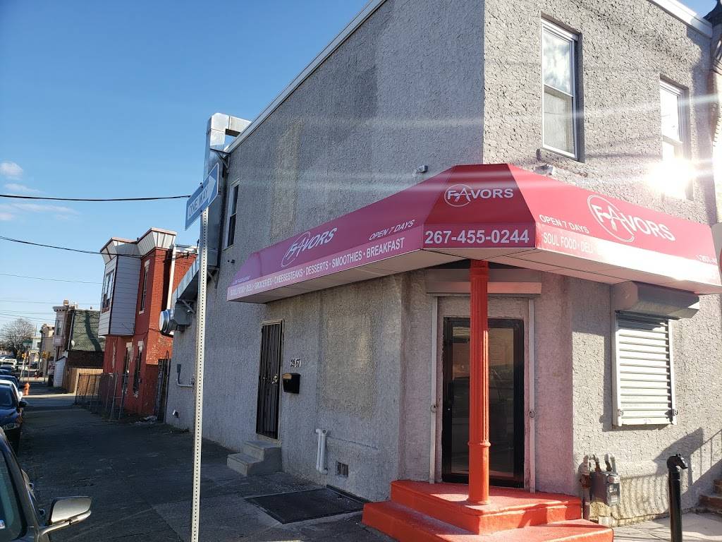 Favors | restaurant | 2867 N Taylor St, Philadelphia, PA 19132, USA | 2674550244 OR +1 267-455-0244