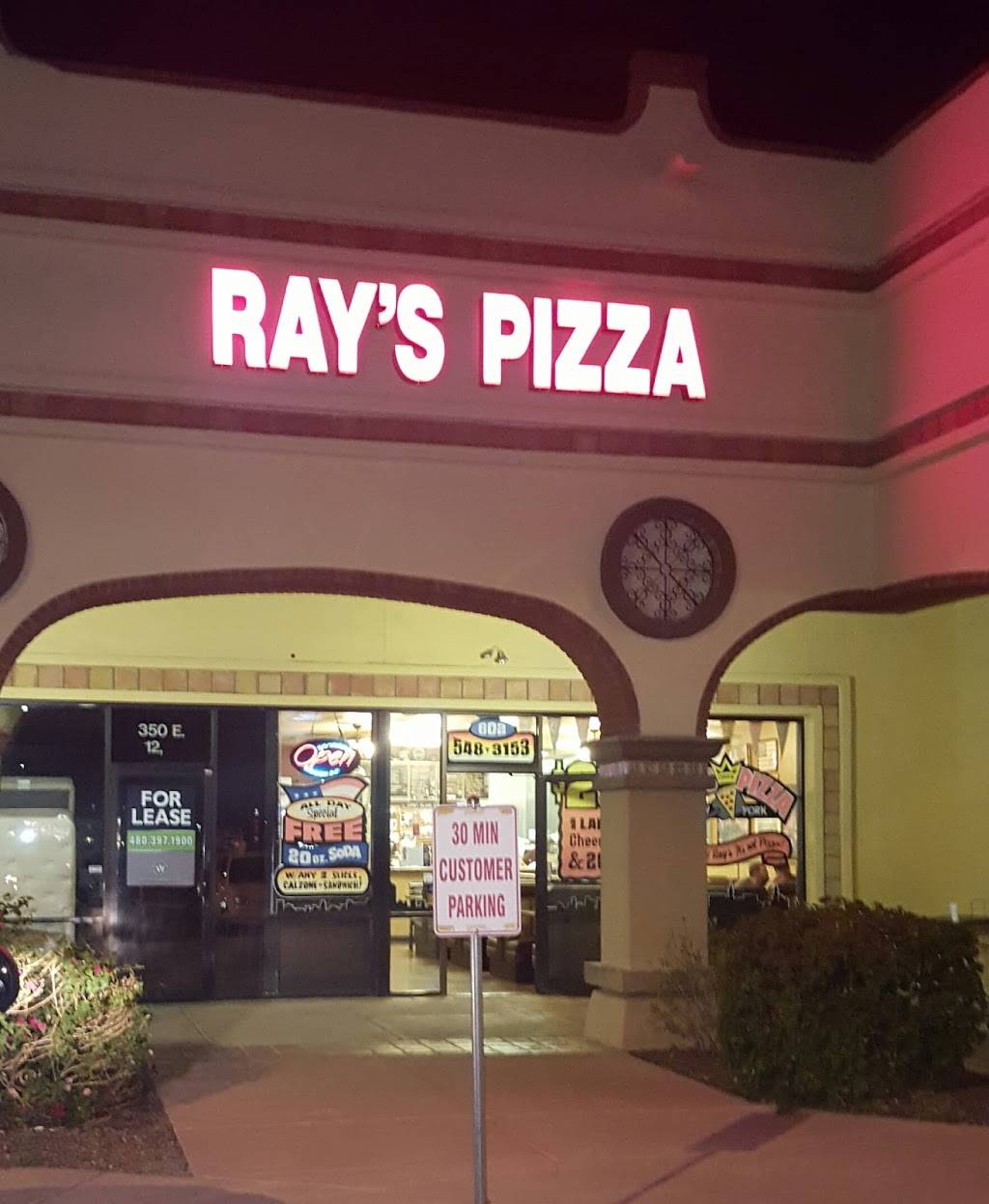 Famous Rays Pizza | restaurant | 350 E Bell Rd, Phoenix, AZ 85022, USA | 6025483153 OR +1 602-548-3153