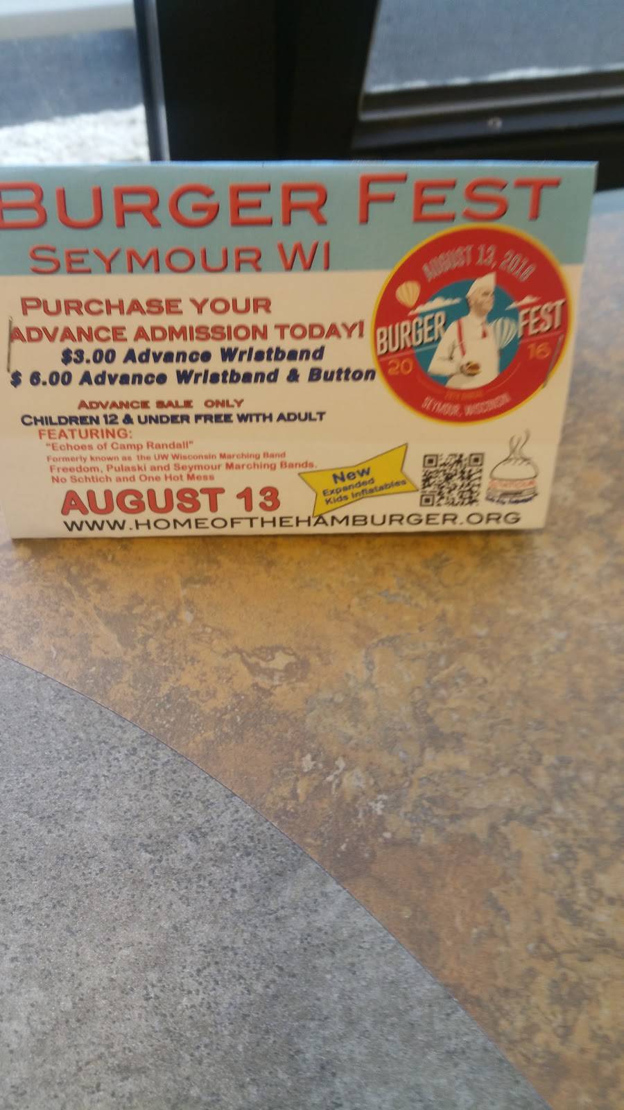 Subway Restaurants | restaurant | 1028 S Main St, Seymour, WI 54165, USA | 9208336469 OR +1 920-833-6469