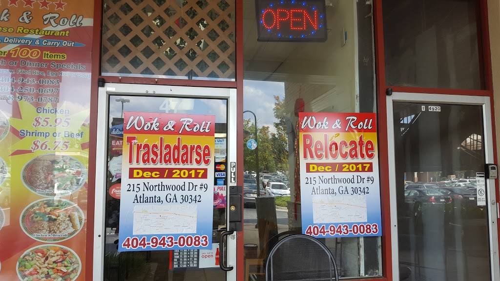 Wok N Roll Restaurant | meal delivery | 215 Northwood Dr #9, Atlanta, GA 30342, USA | 4049430083 OR +1 404-943-0083