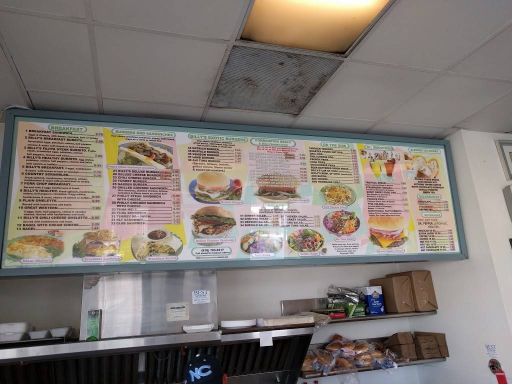 Billys Grill | restaurant | 5162 Van Nuys Blvd, Sherman Oaks, CA 91403, USA | 8187836317 OR +1 818-783-6317