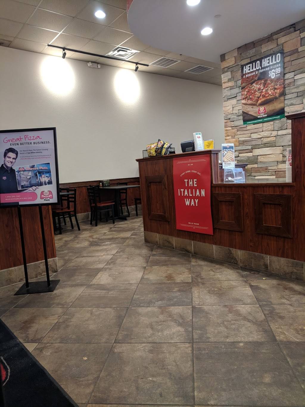 Marcos Pizza | meal delivery | 3419 Colonnade Pkwy Suite 400, Birmingham, AL 35243, USA | 2059681223 OR +1 205-968-1223