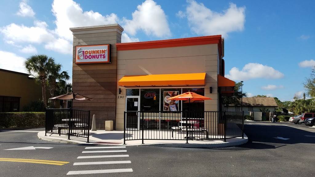 Dunkin | bakery | 290 S Wickham Rd, Melbourne, FL 32904, USA | 3216747363 OR +1 321-674-7363