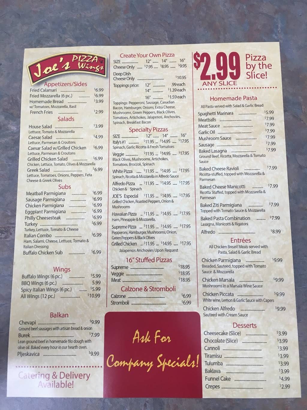 Joes Pizza and Wings | restaurant | 5216 Wedgmont Cir N, Fort Worth, TX 76133, USA | 8174209263 OR +1 817-420-9263