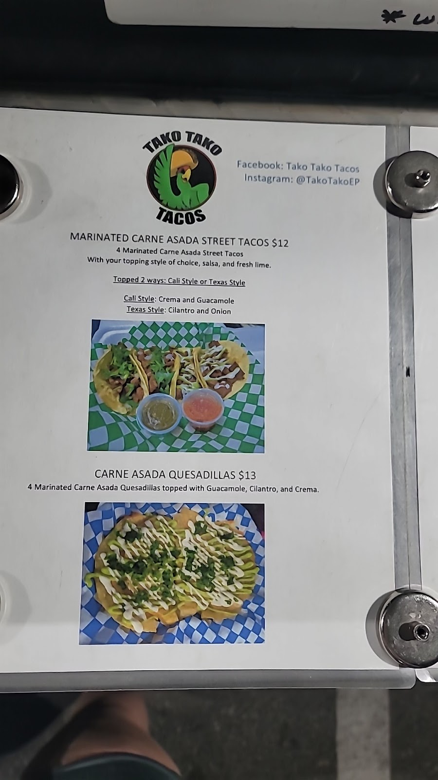 Tako Tako Tacos | restaurant | 5500 Doniphan Dr, El Paso, TX 79932, USA | 9154781575 OR +1 915-478-1575