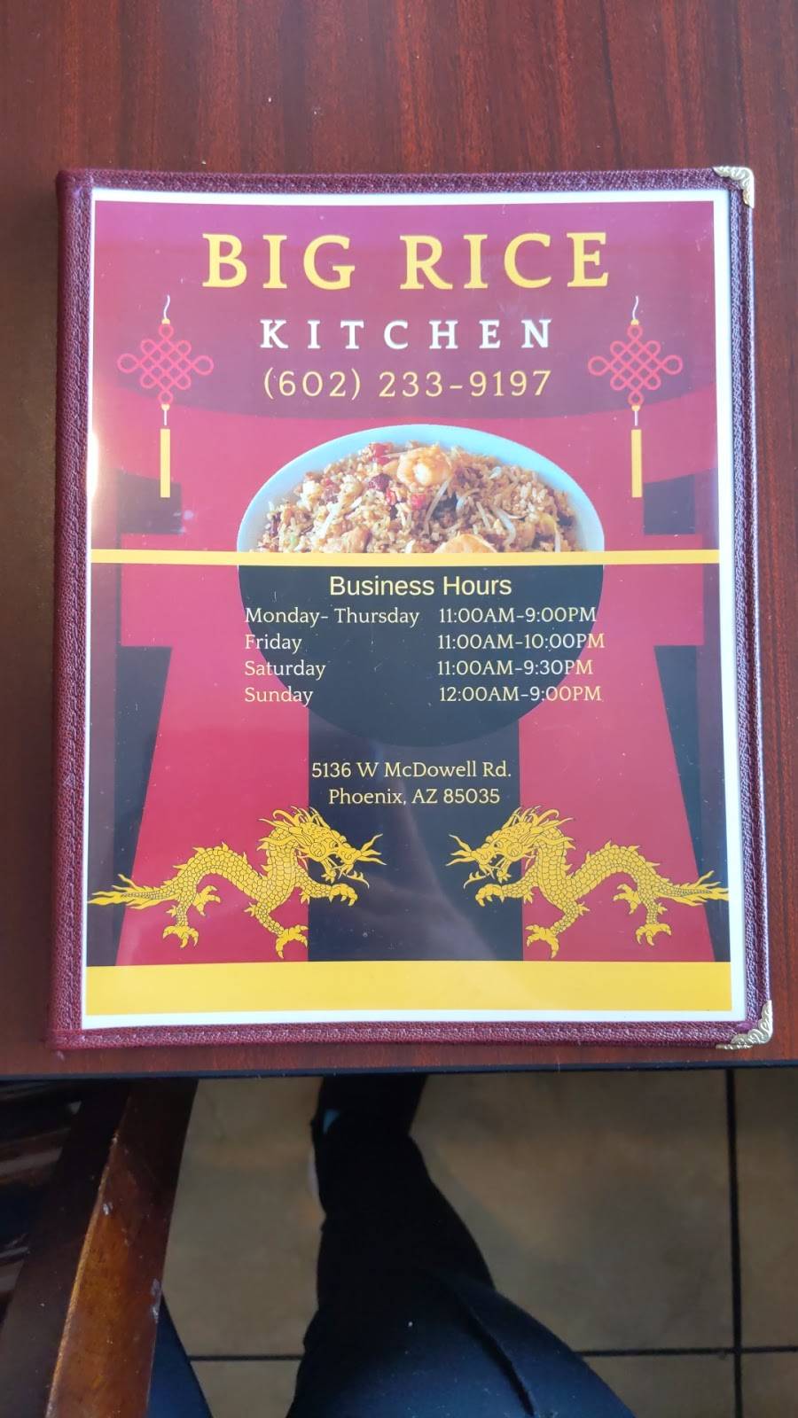 Big Rice Kitchen | restaurant | 5132 W McDowell Rd, Phoenix, AZ 85035, USA | 6022339197 OR +1 602-233-9197