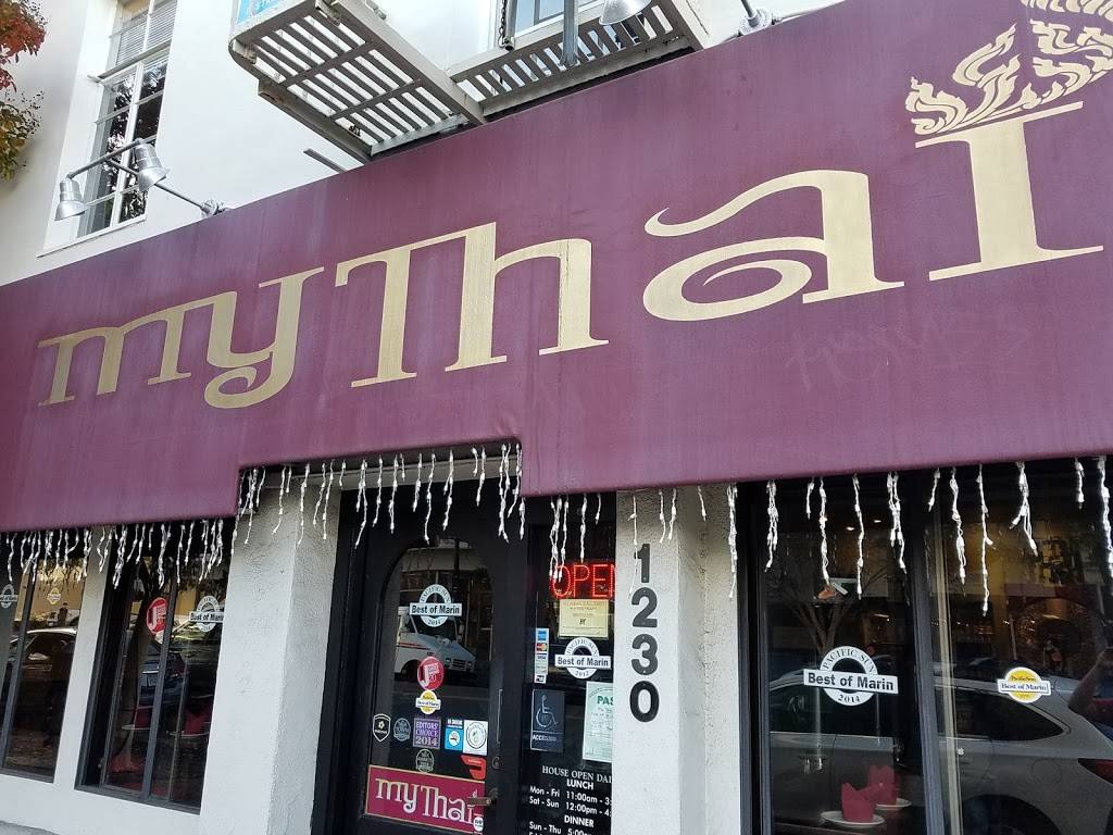 My Thai Restaurant | restaurant | 1230 4th St, San Rafael, CA 94901, USA | 4154564455 OR +1 415-456-4455