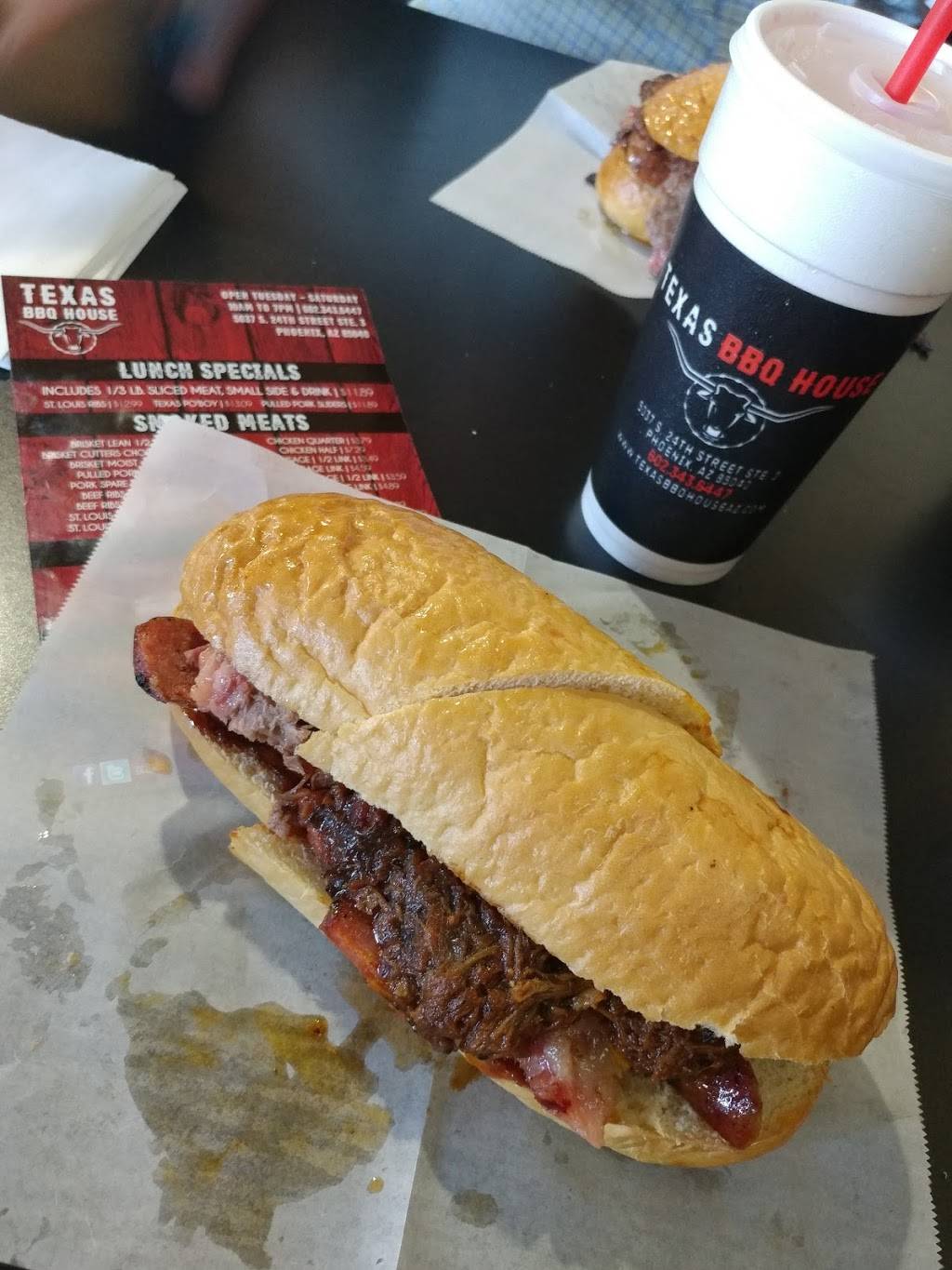 Texas BBQ House | restaurant | 5037 S 24th St, Phoenix, AZ 85040, USA | 6023436447 OR +1 602-343-6447