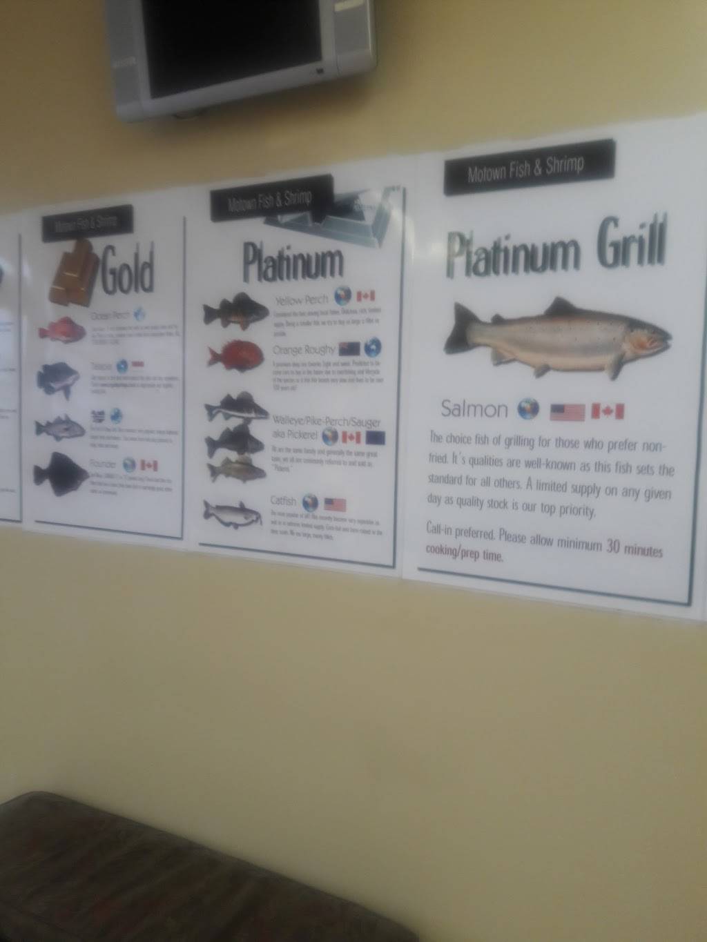 Motown Fish & Shrimp | meal takeaway | 36529 S Gratiot Ave, Clinton Twp, MI 48035, USA | 5867901010 OR +1 586-790-1010