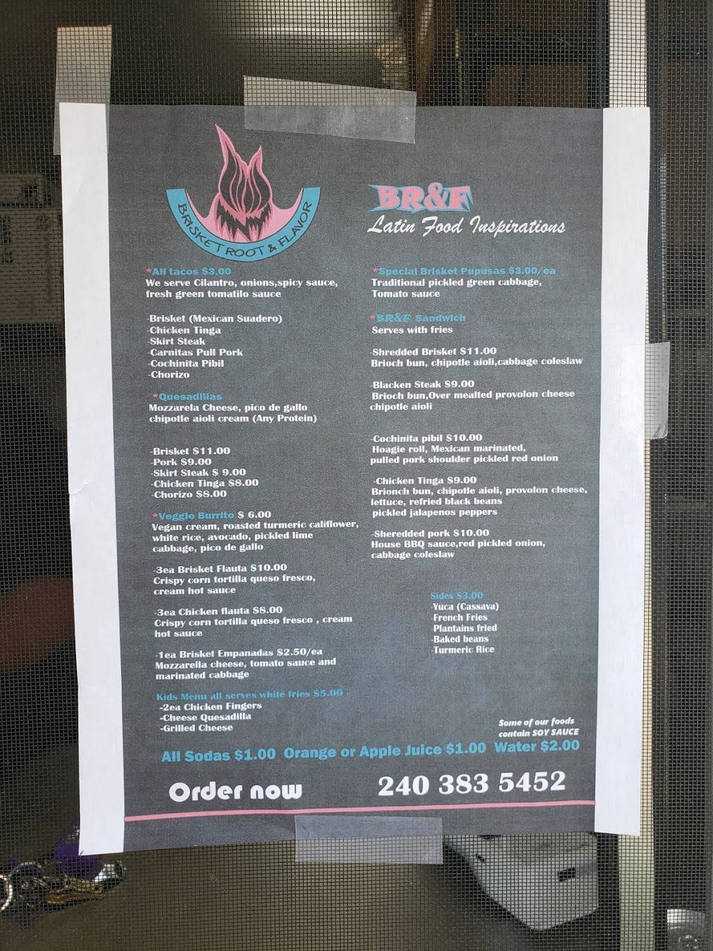 Brisket Root & Flavor | restaurant | University w Blvd &, Lexington St, North Kensington, MD 20895, USA | 2403835452 OR +1 240-383-5452