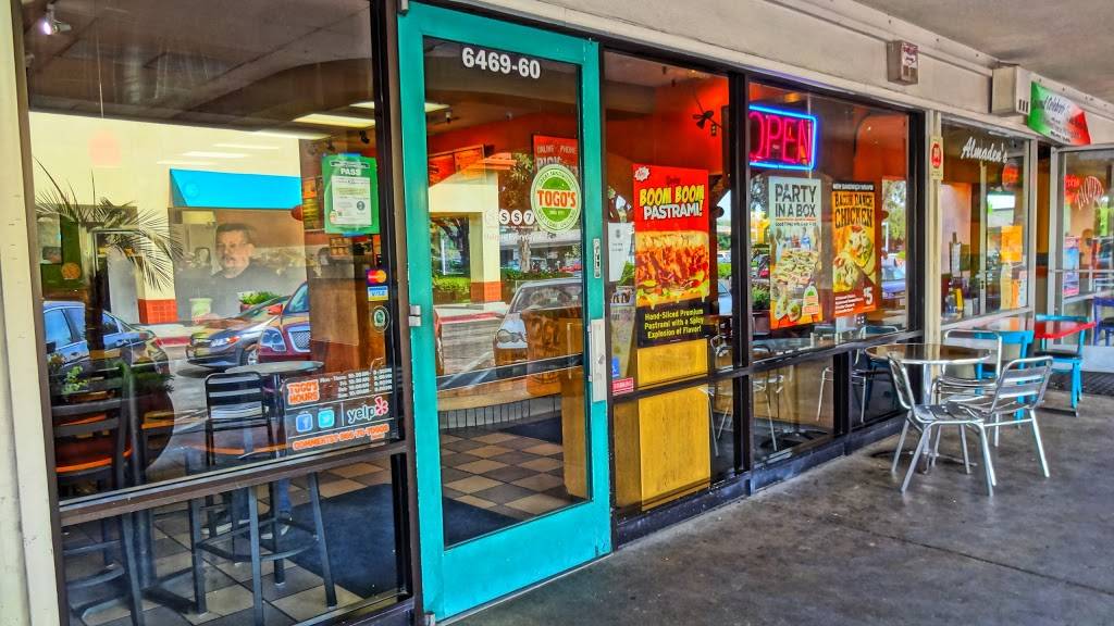 TOGOS Sandwiches | meal takeaway | 6469-60 Almaden Expy, San Jose, CA 95120, USA | 4089279355 OR +1 408-927-9355