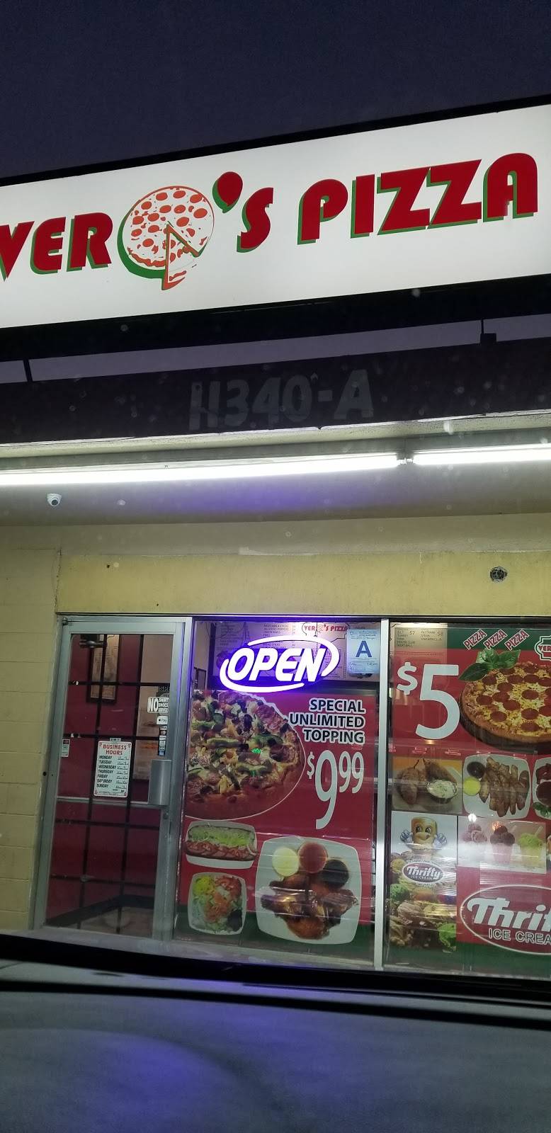 Veros pizza | restaurant | 11340 Cedar Ave, Bloomington, CA 92316, USA | 9099612112 OR +1 909-961-2112