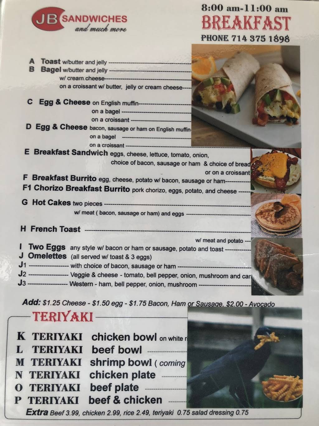 JB SANDWICHES NEXT TO FOOSE DESIGN | restaurant | 17801 Sampson Ln, Huntington Beach, CA 92647, USA | 7143751898 OR +1 714-375-1898