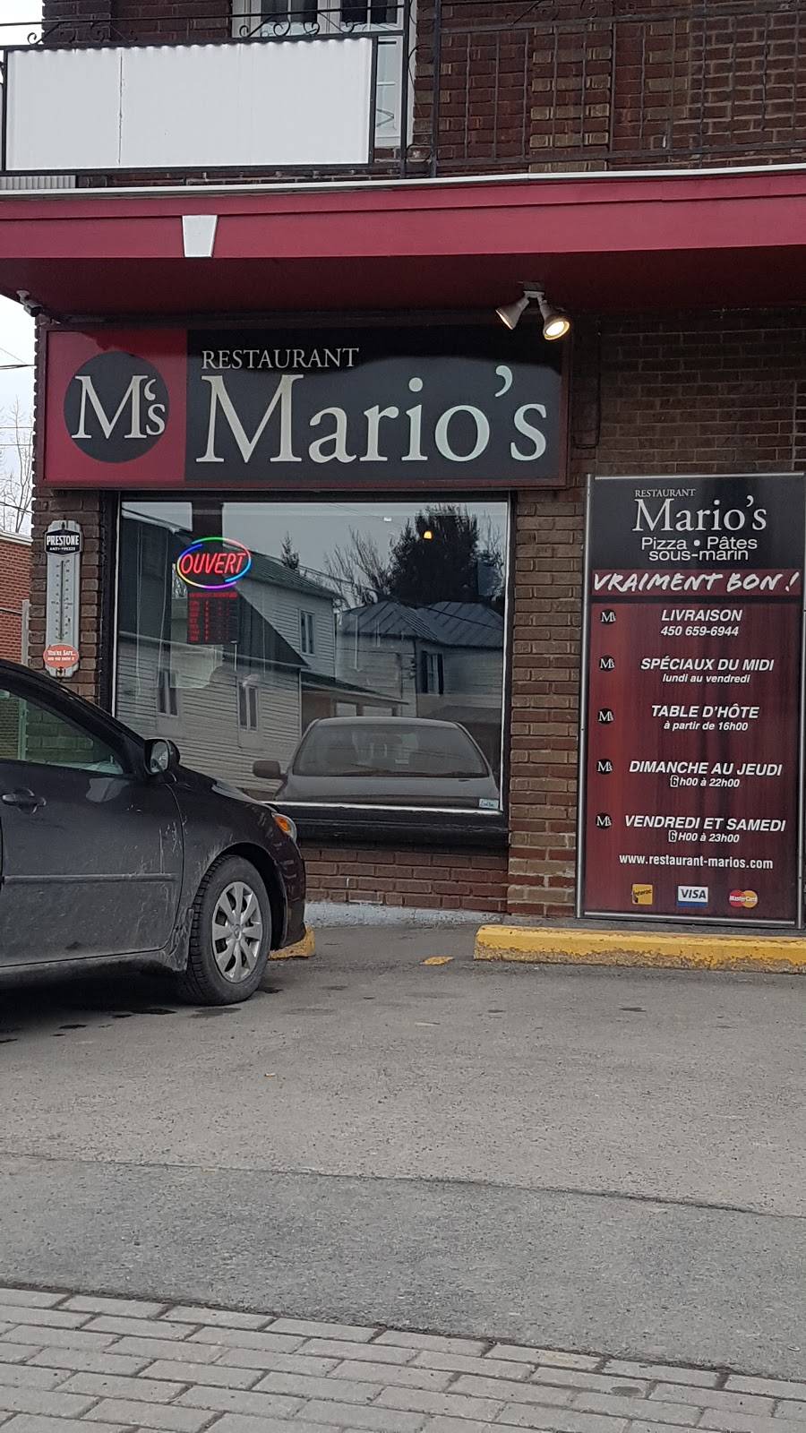 Restaurant Marios | restaurant | 3005 Route Édouard VII, Saint-Philippe, QC J0L 2K0, Canada | 4506596944 OR +1 450-659-6944